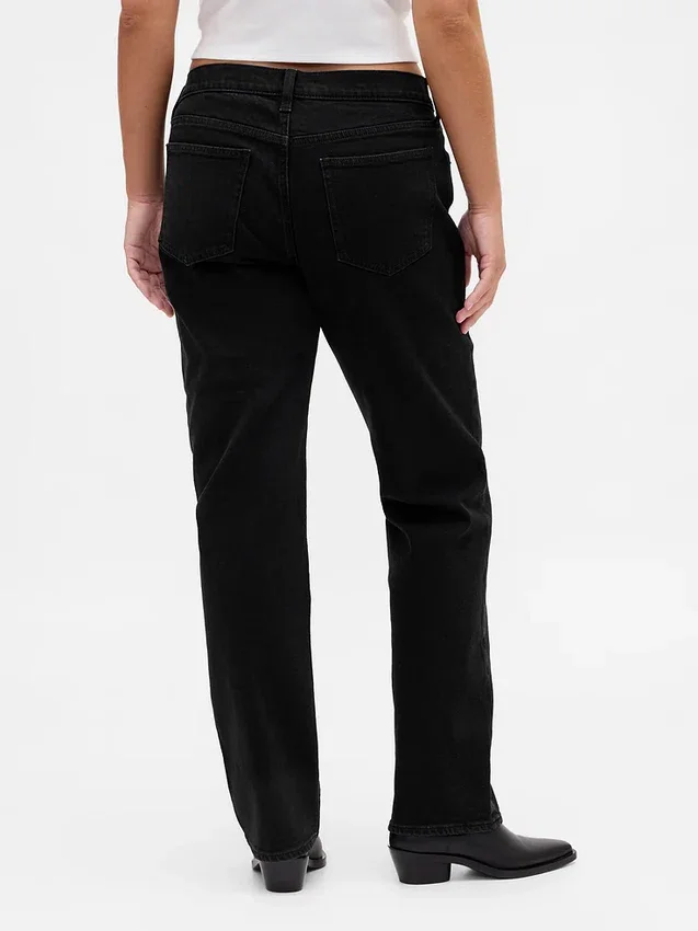 Jeans slim a vita bassa in stile anni '90