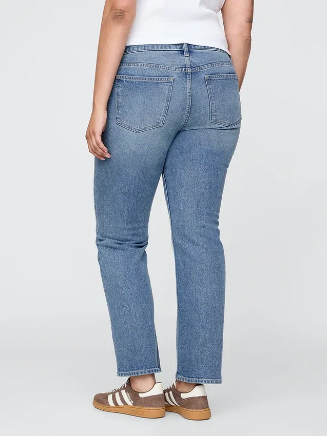 Jeans slim a vita bassa in stile anni '90