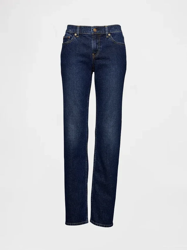 Jeans slim a vita bassa in stile anni '90