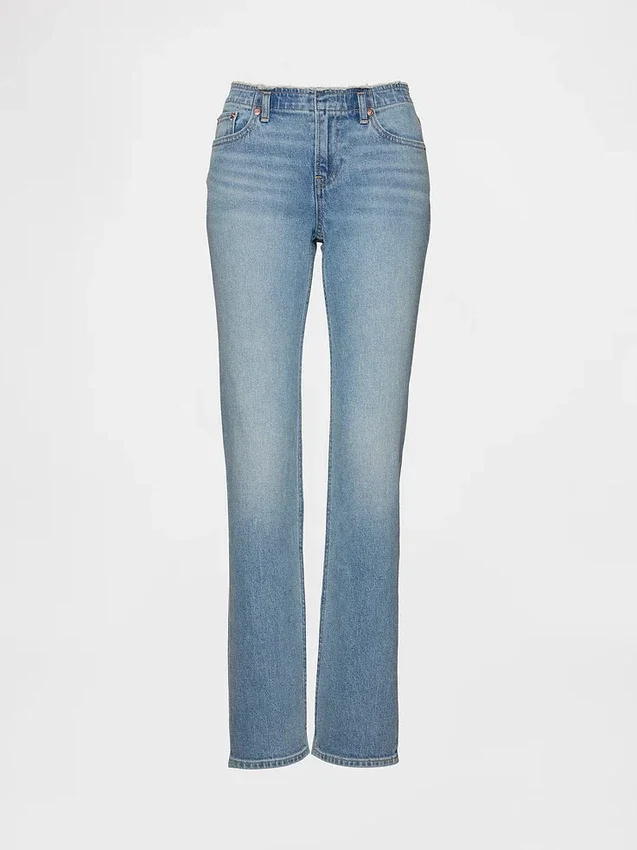Jeans slim a vita bassa in stile anni '90