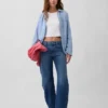 Jeans slim a vita media