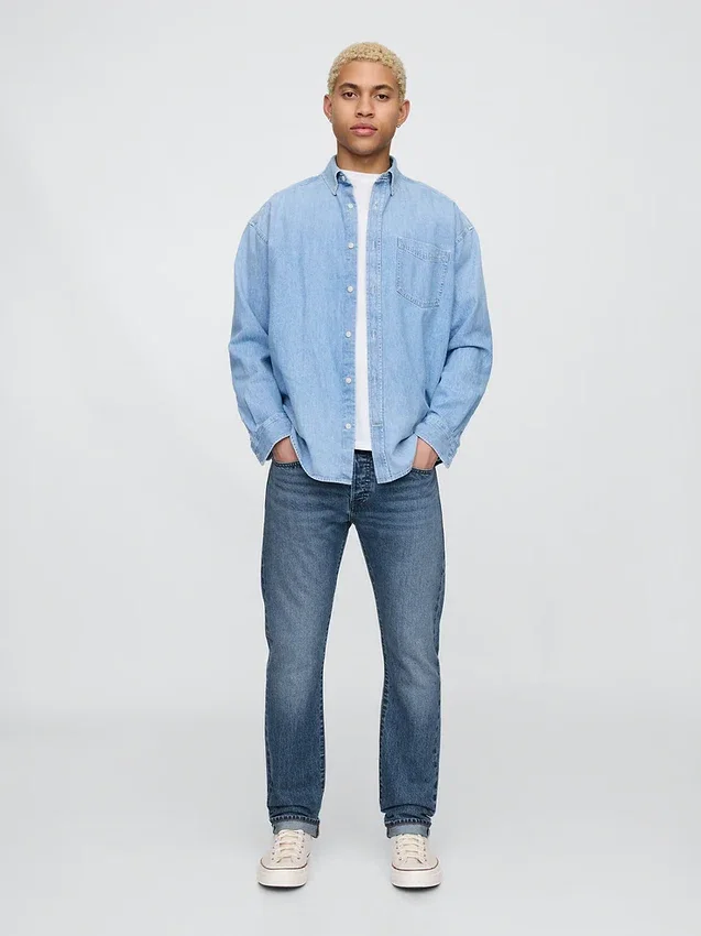 Jeans slim con cimosa