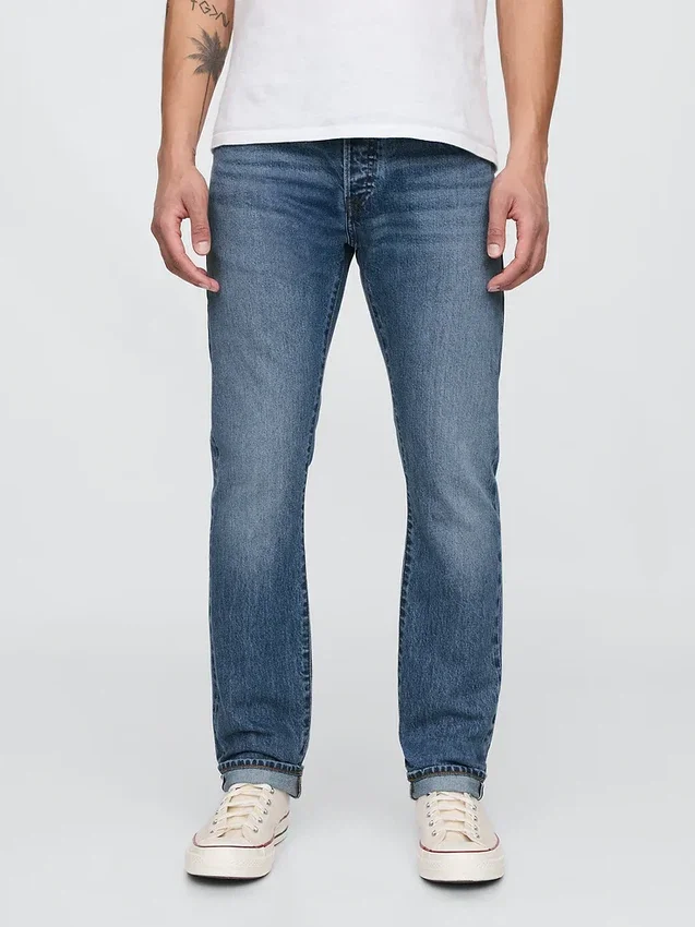 Jeans slim con cimosa