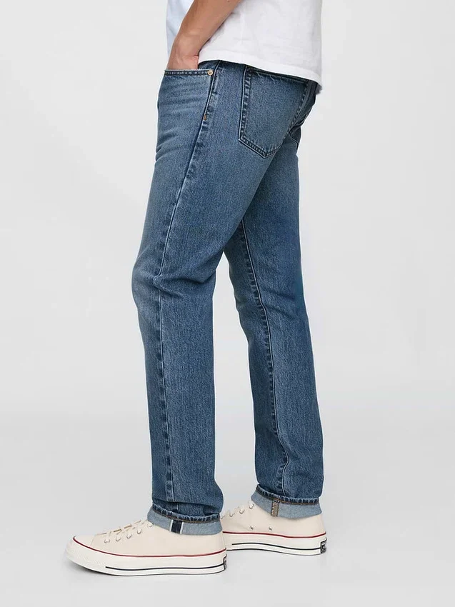 Jeans slim con cimosa
