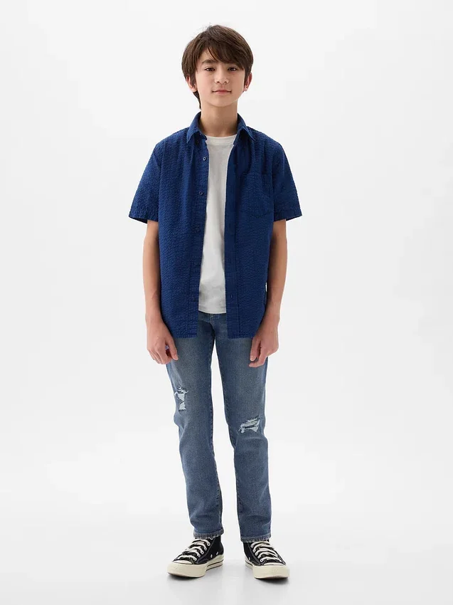 Jeans slim da bambino Rip & Repair