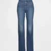 Jeans slim dritti a vita alta in stile western anni ’90