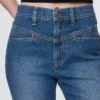 Jeans slim dritti a vita alta in stile western anni ’90