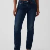 Jeans slim dritti a vita bassa in stile anni '90 per forme sinuose