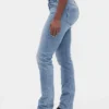 Jeans slim dritti a vita bassa in stile anni '90 per forme sinuose