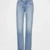 Jeans slim dritti a vita bassa in stile anni '90 per forme sinuose
