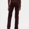 Jeans slim dritti in velluto a coste a vita alta stile anni '90