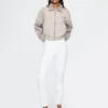Jeans slim vintage a vita alta
