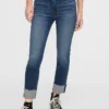 Jeans slim vintage a vita alta