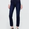 Jeans slim vintage a vita alta