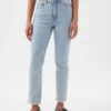 Jeans slim vintage a vita alta