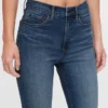 Jeans slim vintage a vita alta