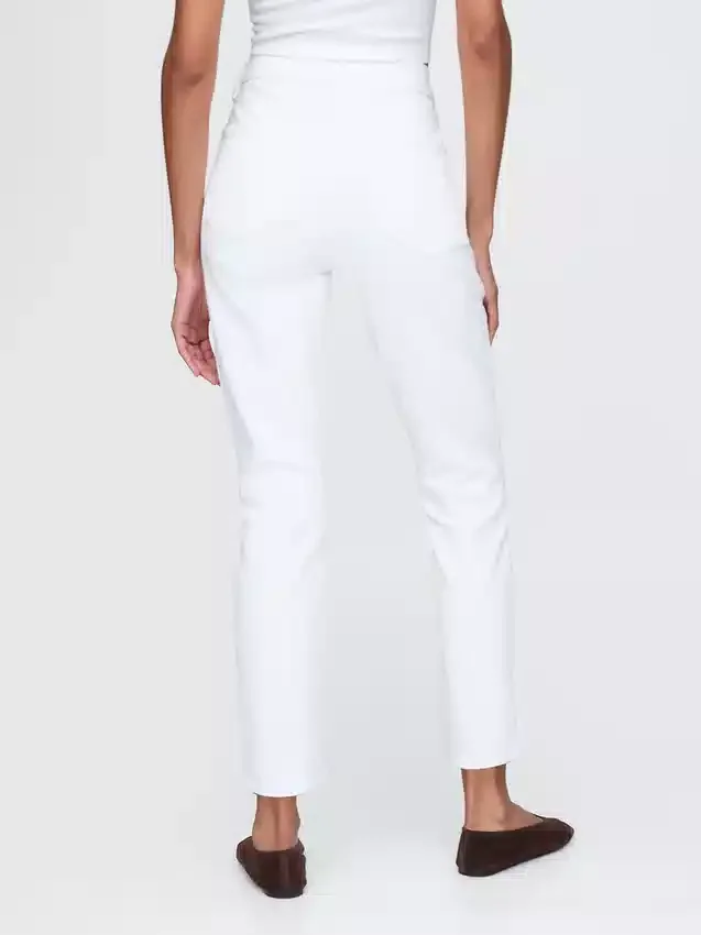 Jeans slim vintage a vita alta