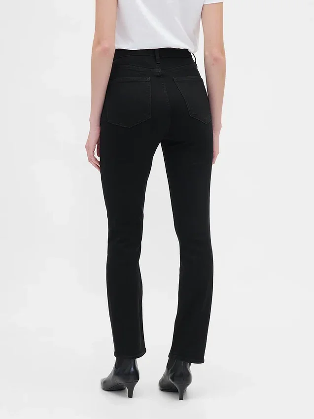 Jeans slim vintage a vita alta