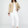 Jeans slim vintage a vita alta