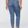 Jeans slim vintage a vita alta