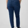 Jeans slim vintage a vita alta