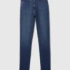 Jeans slim vintage a vita alta