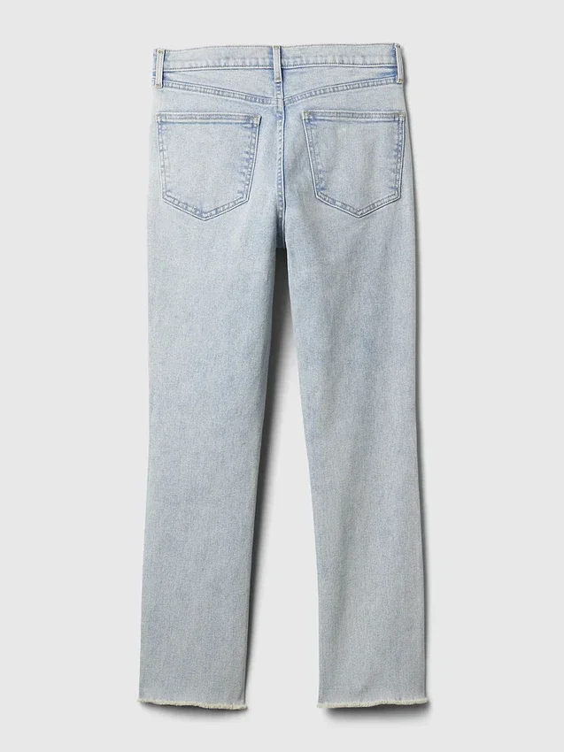 Jeans slim vintage a vita alta