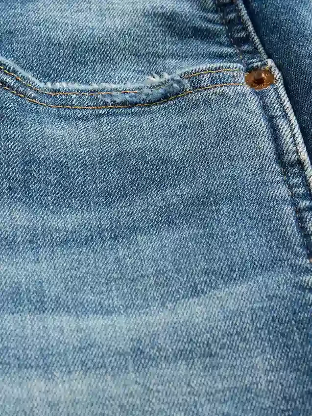 Jeans slim vintage a vita alta