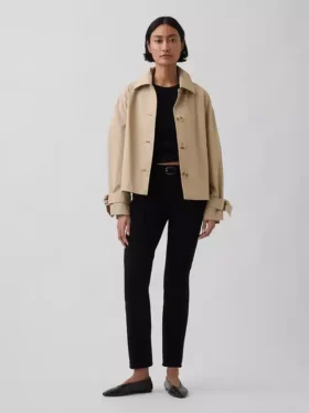 Jeans slim vintage a vita media
