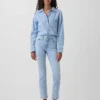 Jeans slim vintage a vita media