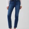 Jeans slim vintage a vita media