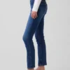 Jeans slim vintage a vita media