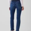 Jeans slim vintage a vita media