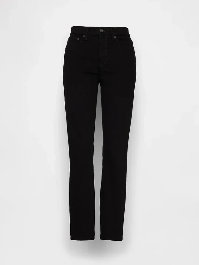 Jeans slim vintage a vita media