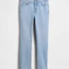 Jeans slim vintage a vita media