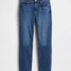 Jeans slim vintage a vita media