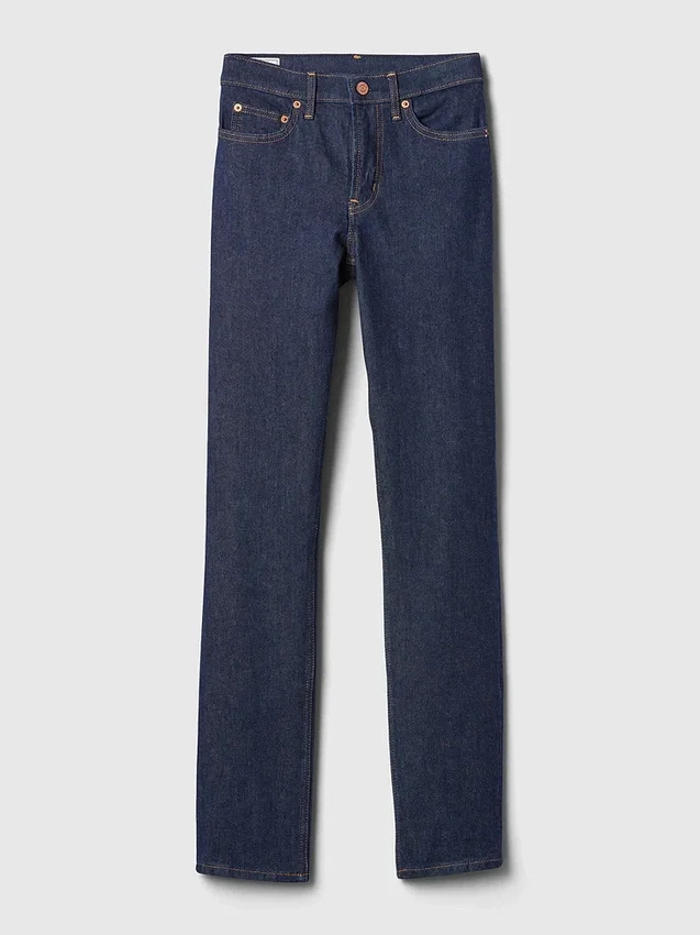 Jeans slim vintage a vita media