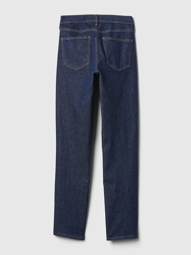 Jeans slim vintage a vita media