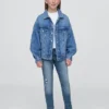 Jeans super skinny a vita media per bambini