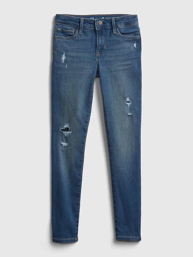 Jeans super skinny a vita media per bambini