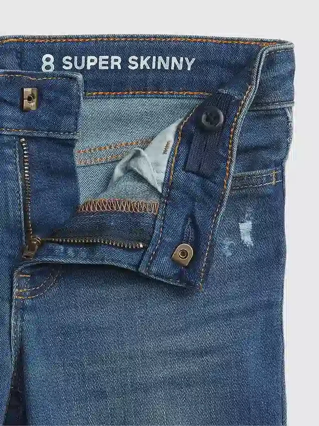 Jeans super skinny a vita media per bambini
