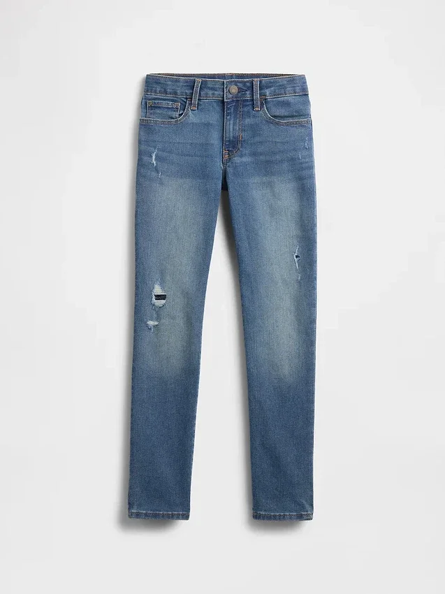 Jeans super skinny a vita media per bambini