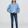 Jeans super skinny da bambino a vita media per tutti i giorni