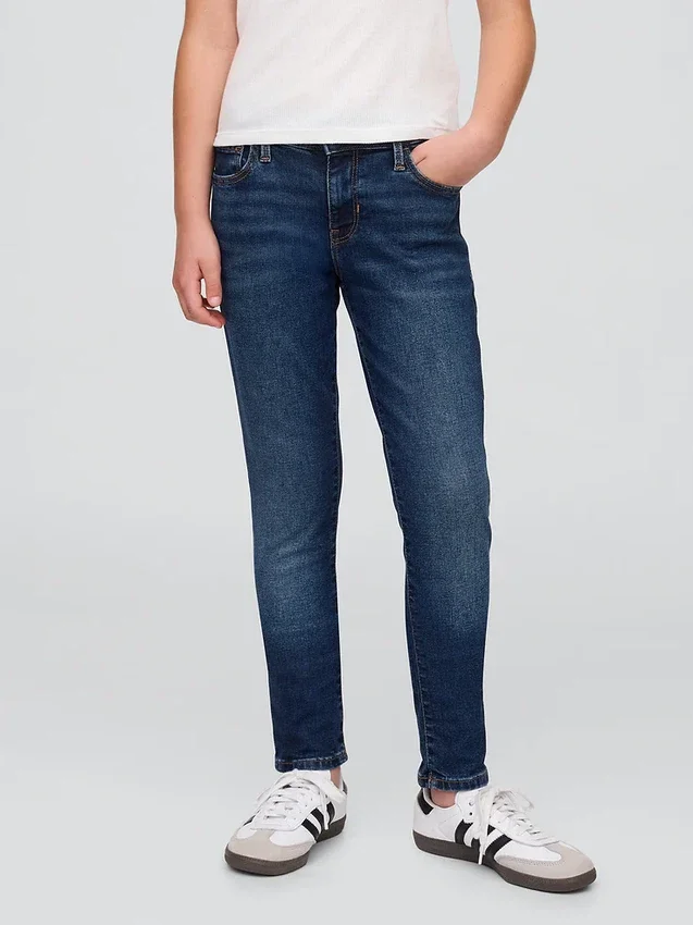 Jeans super skinny da bambino a vita media per tutti i giorni
