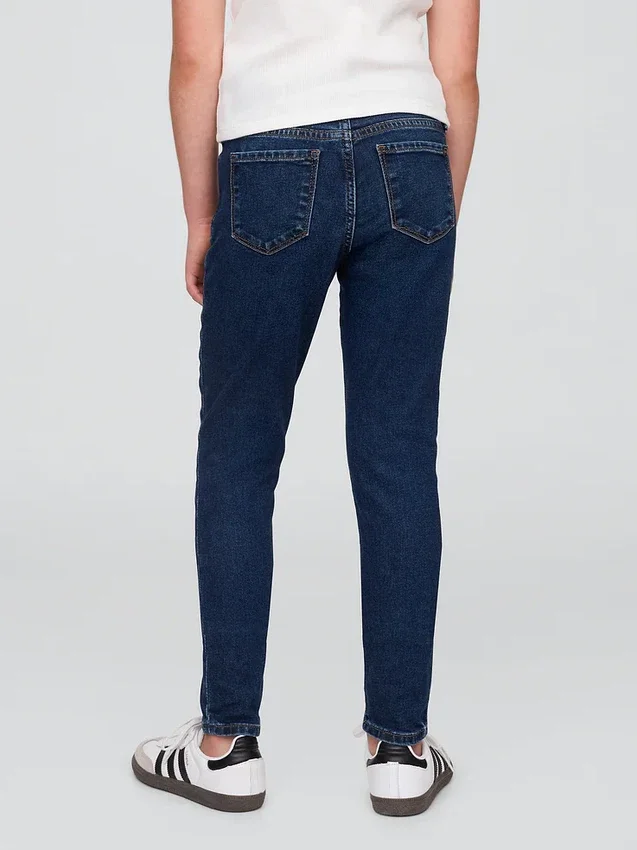 Jeans super skinny da bambino a vita media per tutti i giorni