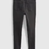 Jeggings a vita alta e effetto consumato per bambini