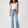 Jeggings a vita alta svasati per bambini