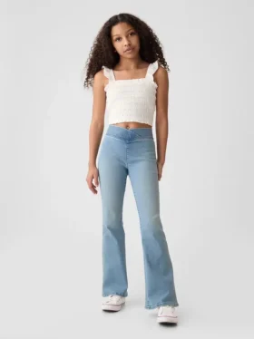Jeggings a vita alta svasati per bambini