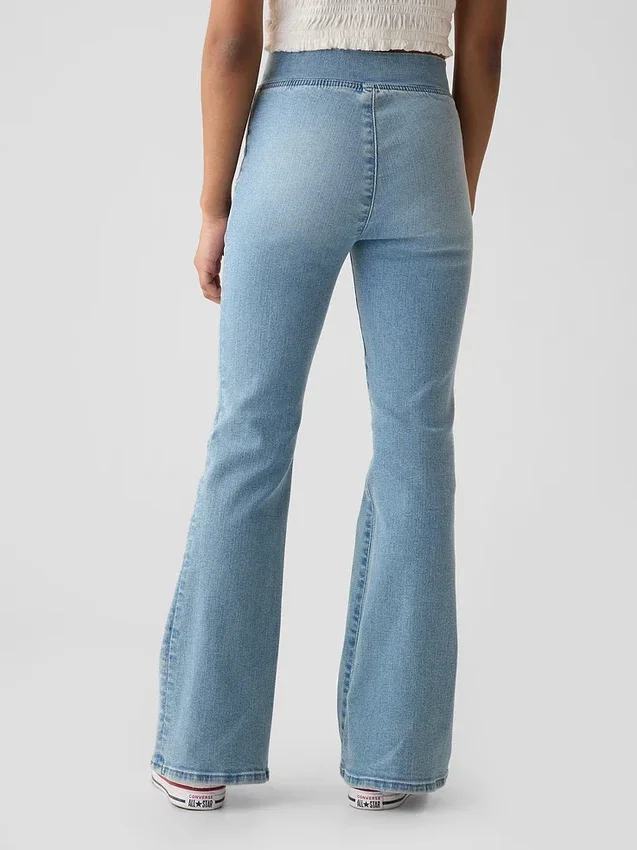 Jeggings a vita alta svasati per bambini