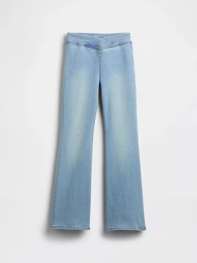 Jeggings a vita alta svasati per bambini